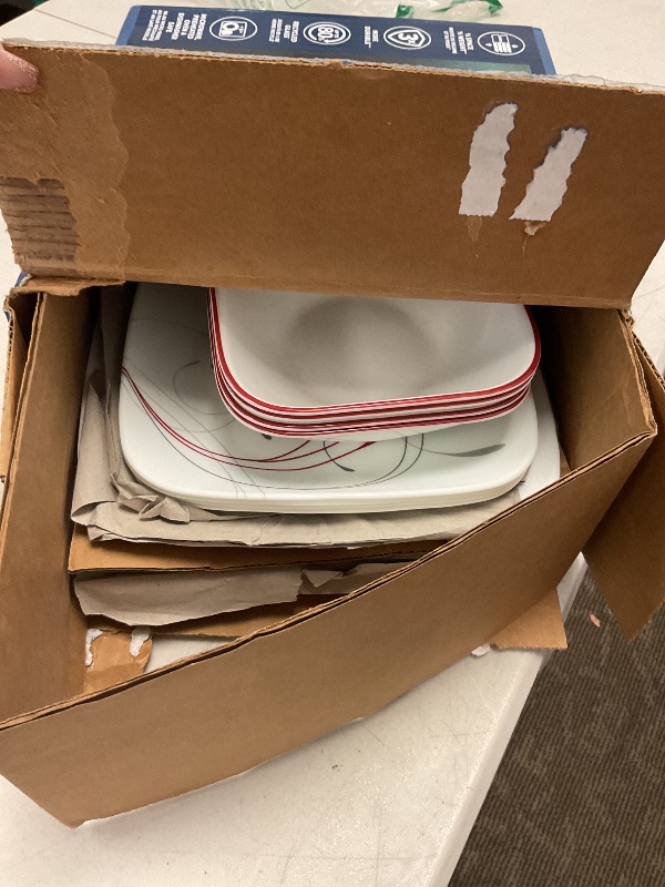 Photo 1 of Corelle Square Splendor 12-piece Dinnerware Set, Service for 4