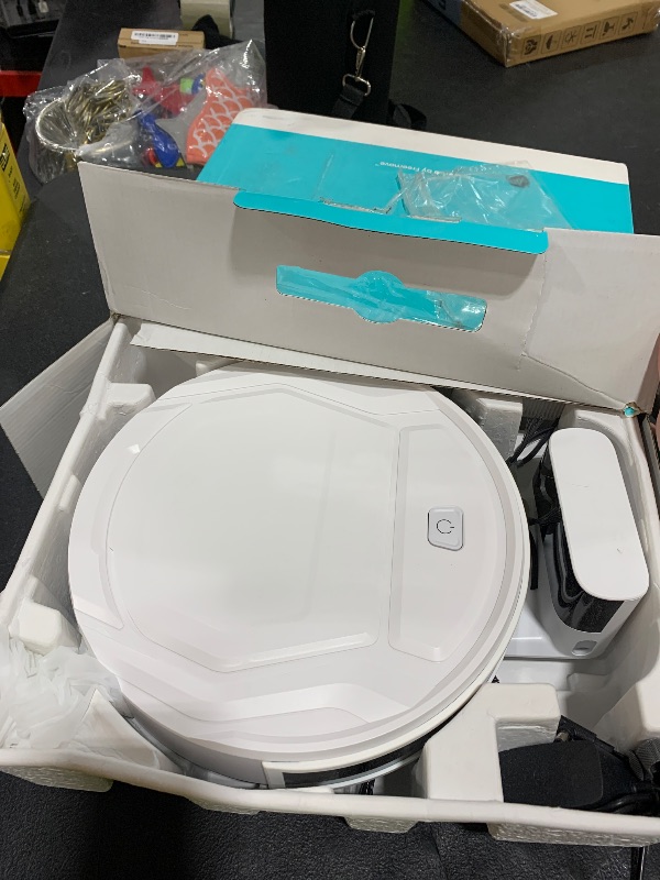 Photo 1 of Lefant M210 Pro Robot Vacuum with Powerful Suction, 6 Cleaning Modes, 120 Mins Runtime, Quiet, Self-Charging, Voice Control, Ideal for Pet Hair and Hard Floor, White