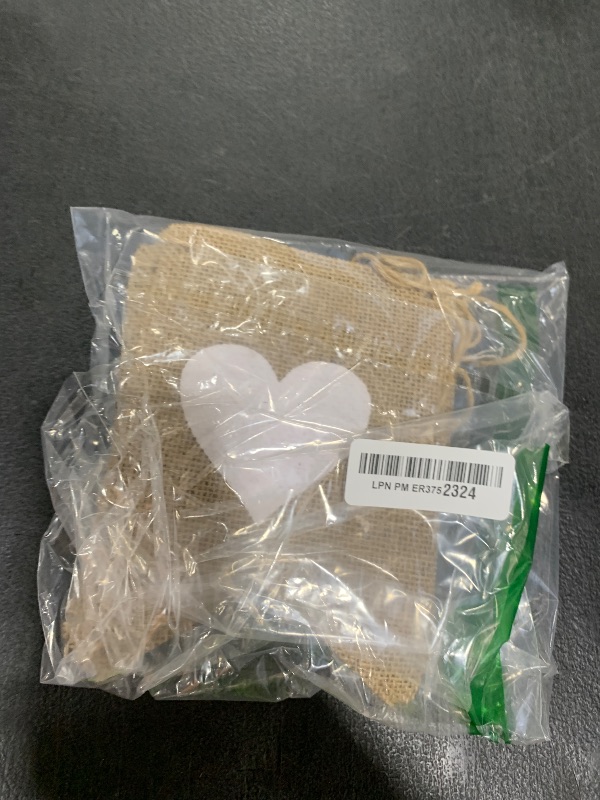 Photo 1 of Moukeren Engagement Party Decorations Engaged Banner Heart Burlap Rustic Bunting Garland LED Fairy Lights Battery Operated String Lights for Outdoor Tree Decorations Wedding