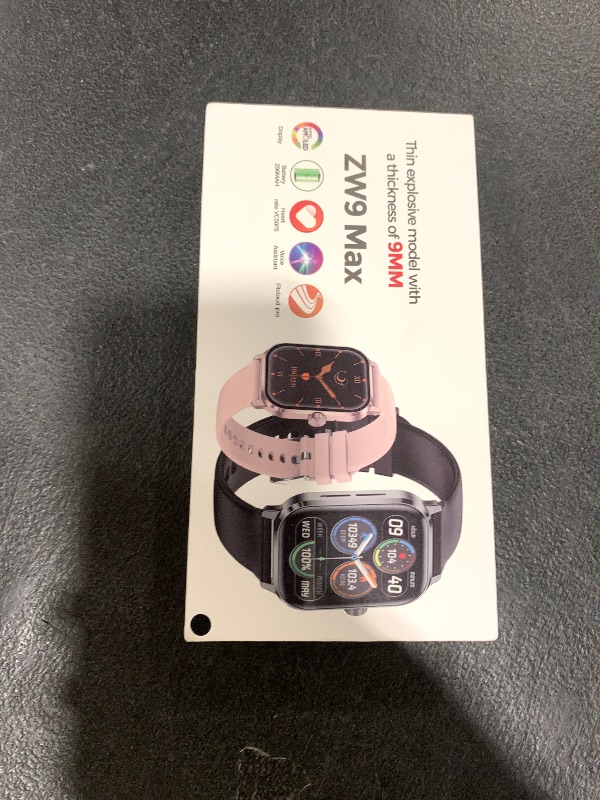Photo 1 of Smart Watch for Men and Women, 1.96" HD Fitness Tracker with Bluetooth Calls, Heart Rate & Sleep Monitor, 120+ Sports Modes, IP68 Waterproof, Voice Assistant Compatible with Android iPhone