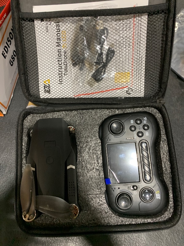 Photo 1 of Toladrone TD31LCD Drone with Camera for Adults, Drones with LCD Screen Remote Control, Real-time Transmission, Brushless Motor, Fine Tuning Function, Headless Mode, Foldable Drone for Beginners