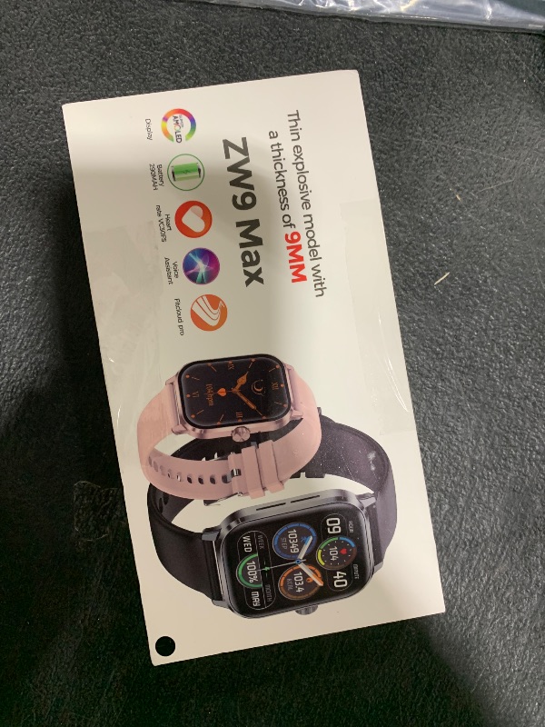 Photo 1 of Smart Watch for Men and Women, 1.96" HD Fitness Tracker with Bluetooth Calls, Heart Rate & Sleep Monitor, 120+ Sports Modes, IP68 Waterproof, Voice Assistant Compatible with Android iPhone