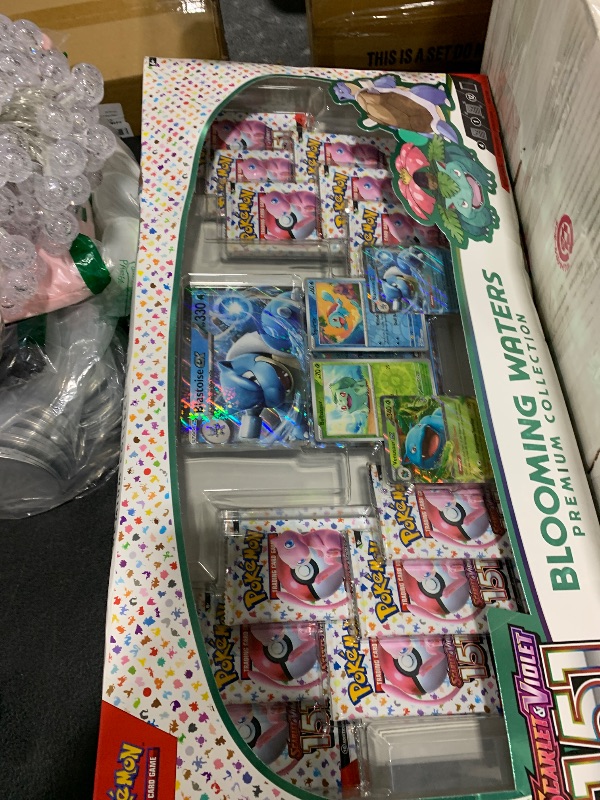 Photo 1 of Pokemon TCG: Blooming Waters 151 Premium Collection - 12 Packs, Promos