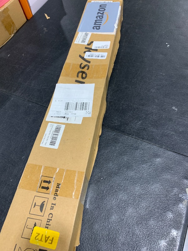 Photo 1 of SKYSEN 6FT Single Sliding barn Door Hardware kit, Barn Door Track, 1/4” Thick Material- 4FT-13FT Available- Smooth and Quiet- Easy to Install- Black (I Shape)