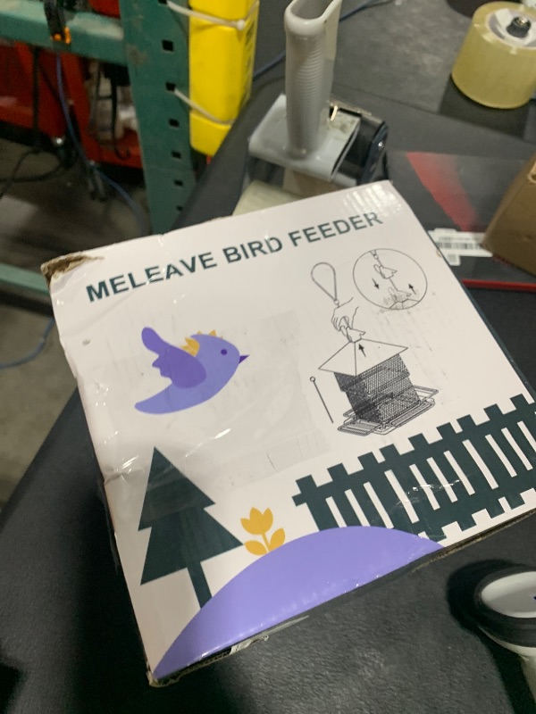 Photo 1 of Meleave Bird Feeders for Outdoors, 6.5lb Large Capacity, Heavy Duty Metal Bird Feeder, Supports Cardinal, Finch, Blue Jay and Wild Birds(Green)