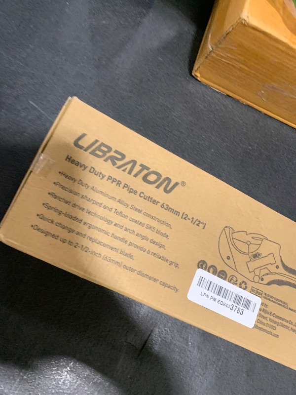 Photo 1 of Libraton PVC Pipe Cutter 2-1/2", Large PVC Cutter, Improved Blade for Heavy-duty, Plastic Pipe Cutter for Cutting PVC Pipe, PEX Pipe, Plastic Pipes (Improved Version)