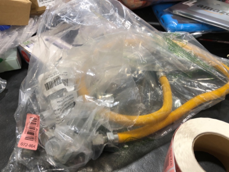Photo 1 of 48" Gas Dryer Hose Kit,Stainless Steel Stove Gas Line with Connector 1/2" MIP 1/2"FIP 3/4"MIP Fitting,5/8" OD(1/2" ID) Gas Connector Kit for Stove,Gas Stove, Dryer,Water Heater-by MIFLUS
