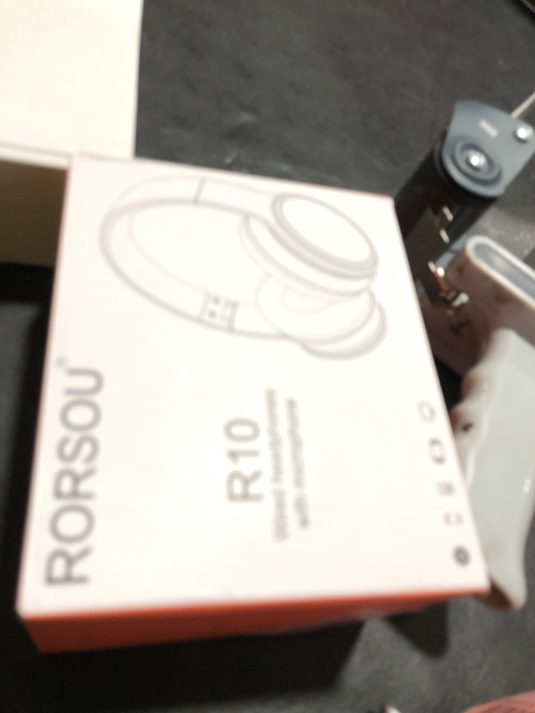Photo 1 of RORSOU R10 Kids Headphones Over-Ear with Microphone, Lightweight Folding Stereo Bass Headset with 1.5M No-Tangle Cord, Portable Wired Headphones for Smartphone Tablet Computer MP3 / 4 (Black)