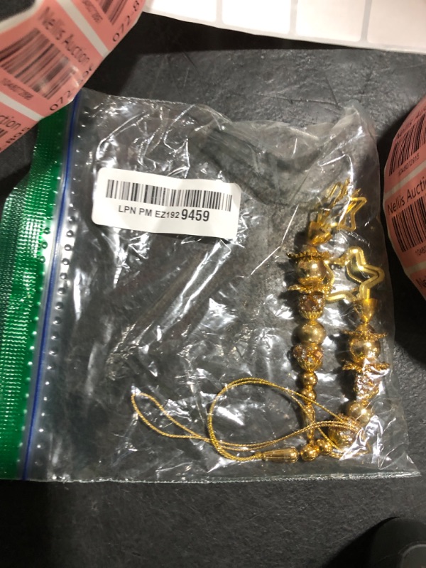 Photo 1 of Beaded Salwar Kameez Tassels Decorative Latkans Golden Keychain Supply 1 Pair