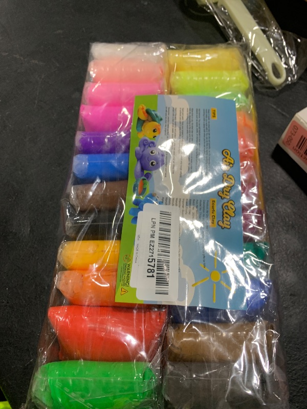 Photo 1 of Ecurfu Air Dry Clay 24 Colors, Modeling Clay for Kids, DIY Molding Clay with Tools, Toy Gifts for Kids