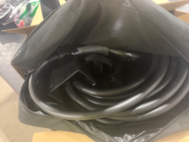 Photo 1 of Level 2 EV Charger with NEMA 10-30 Plug, 24Amp 240V, 25FT Extension Cord, Adjustable Current (10-24A), Portable Home Mobile Dryer EV Charger for J1772 Electric Vehicles, Fits 3-Prong Dryer Outlet