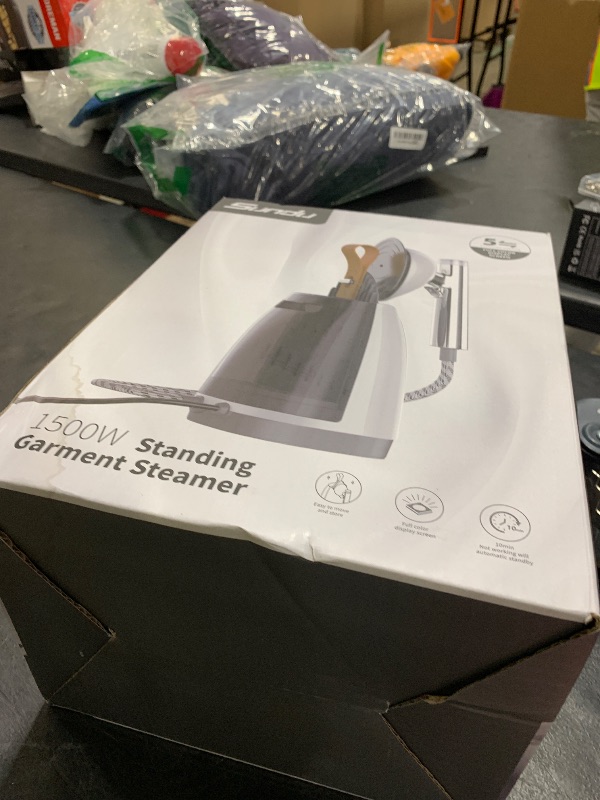 Photo 1 of Sundu 1500W Steamer for Clothes, 2-in-1 Vertical & Flat Iron Clothes Steamer, 6 Professional Steam Modes, 800mL Tank, 30s Fast Heat-Up, Auto Shut-Off (10min), Portable Handle, Standing Design, White