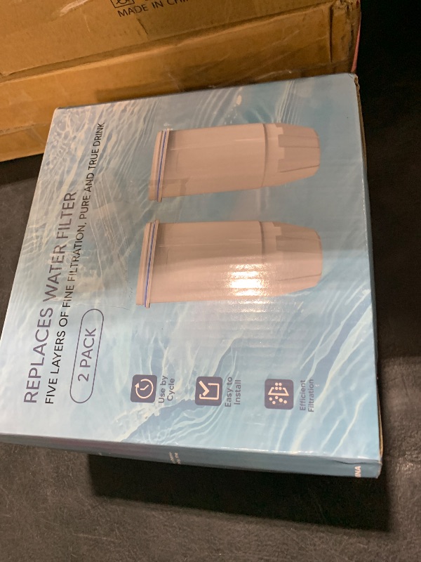 Photo 1 of Water Filter Replacement by NUTTUTO Compatible with Zero Pitcher and Dispensers, for ZR-001, ZR-017 ZP-006 ZD-013 ZS-008, Multistage Filtration System to Reduce Lead, TDS, PFOA/PFOS, Chlorine, 2 Packs