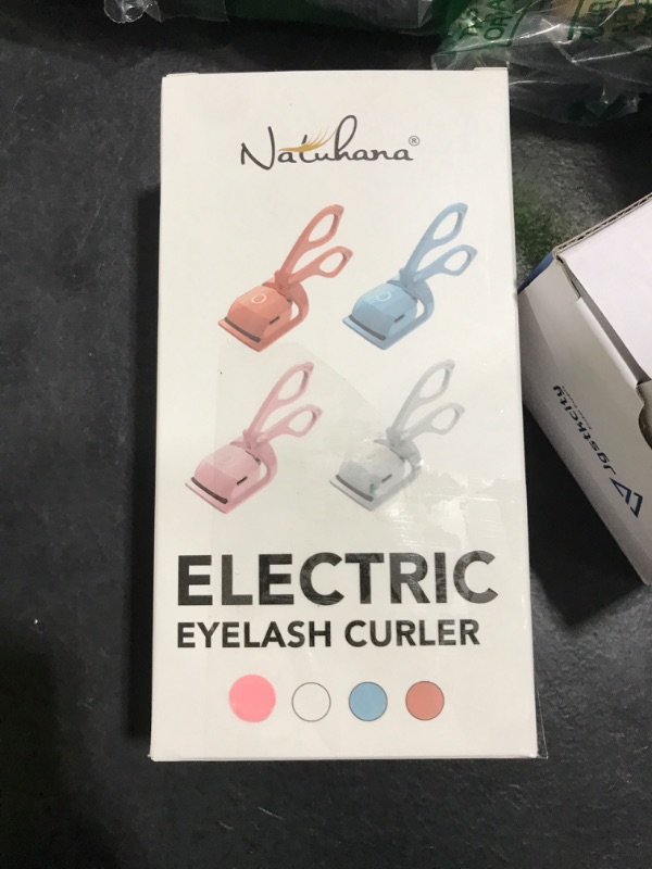 Photo 1 of NATUHANA Heated Eyelash Curler with USB,Fast Heat up & 24H Long-Lasting,Rechargeable Electric Lash Curlers,Temperature Control,Safe Anti-Burn Quick Natural Curling Eye Lashes,Pink