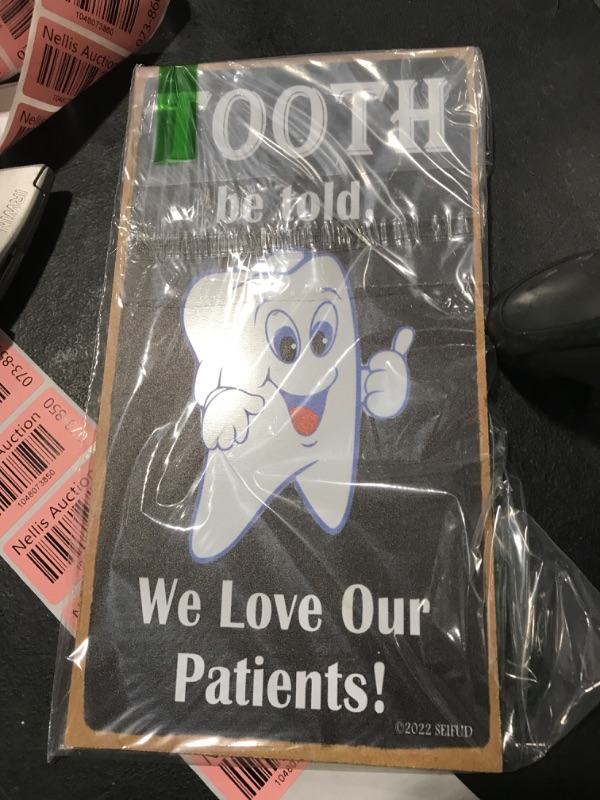 Photo 1 of SEIFUD Tooth Be Told, We Love Our Patients! Dental Decorations, Funny Tooth Signs, Dental Sign, Tooth Decor, Dentist Decorations, Best Dentist, for Home Dental Office Door (11 X 6 Inch CA7US-037)
