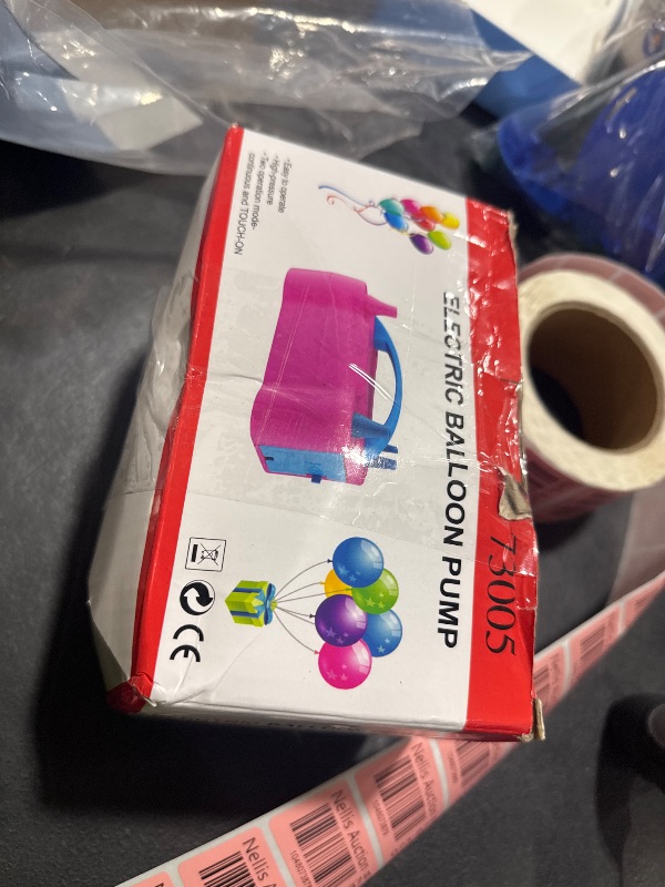 Photo 1 of IDAODAN Electric Balloon Pump, Portable Electric Balloon Blower Machine Balloon Air Pump Dual Nozzle110V 600W Balloon Inflator for Party Decorations