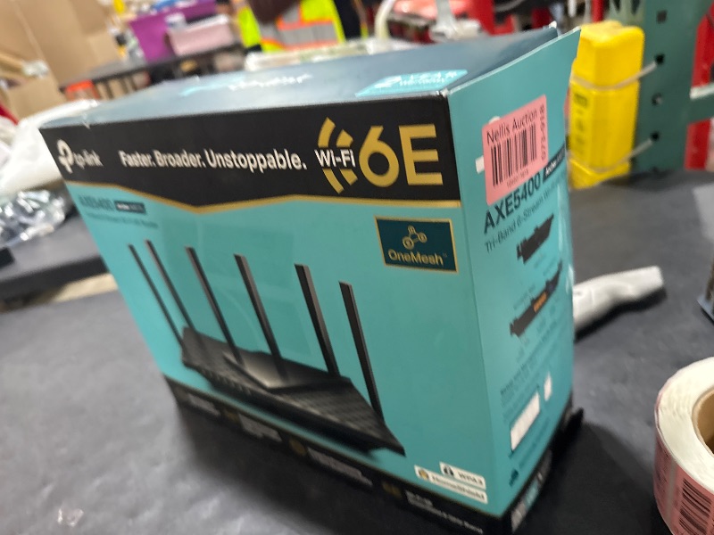 Photo 1 of TP-Link AXE5400 Tri-Band WiFi 6E Router (Archer AXE75)- Gigabit Wireless Internet for Gaming, VPN, OneMesh, WPA3