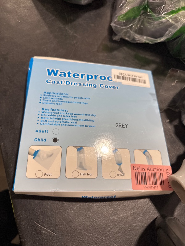 Photo 1 of Waterproof Full Leg Cast Cover for Shower Kids -Available in 3 Sizes | Leg Cast Shower Protector, Watertight Seal Cast Cover Leg for Knee Foot Ankle, No Mark on Skin Reusable(Recommended Age:6-8)