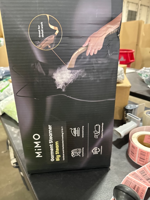 Photo 1 of 1500W Steamer for Clothes Garment Steamer & Iron 2 In 1,450g/min Steam,3.6m Iron Range,Steam Iron with Filter,650g Light Iron Head,Vertical and Flat clothes steamer,1.2L Water Tank,Suit All Fabrics