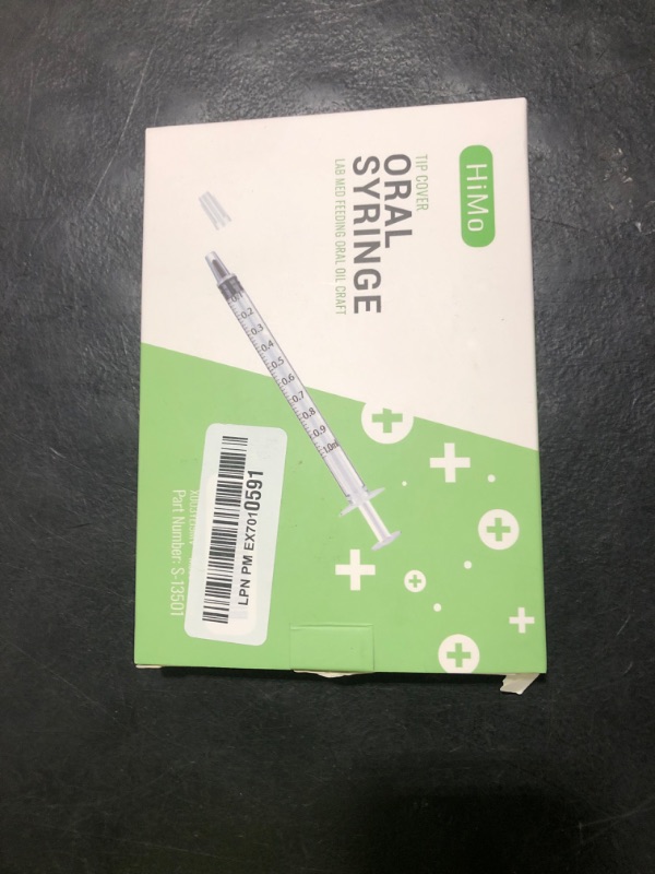 Photo 1 of 20 Pack 1ml Syringe with Cap for Liquid, 1cc Plastic Small Syringes with Cover, Non-Sterile, No Needle