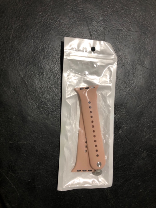 Photo 1 of Sport Bands for Apple Watch Band 42mm 46mm 40mm 44mm 41mm 45mm 49mm iWatch Bands 38mm 42mm Men/Women,Soft Silicone Wristband Strap for Apple Watch series 10 9 8 7 6 5 4 3 SE Ultra/2 49 45 41 44 40 mm COLOR: PINK 