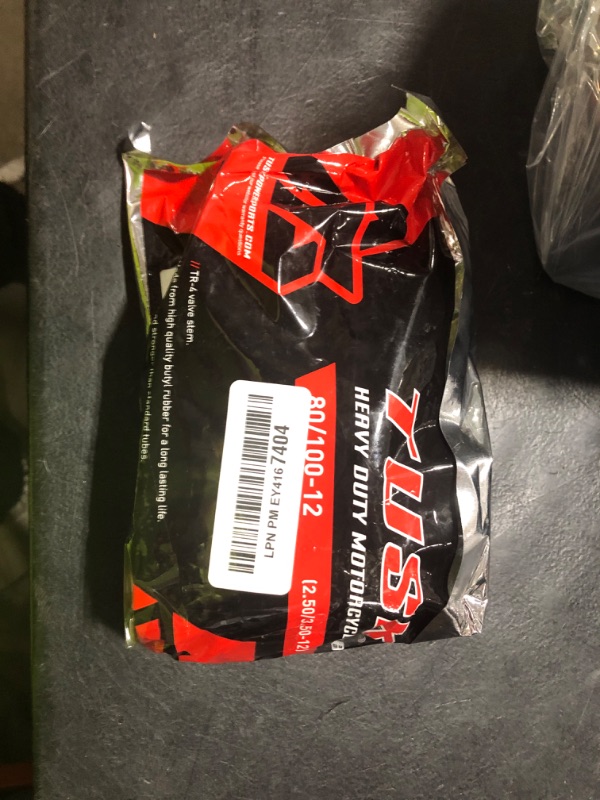 Photo 1 of Tusk Heavy Duty 2mm Motorcycle Tube 80/100x12