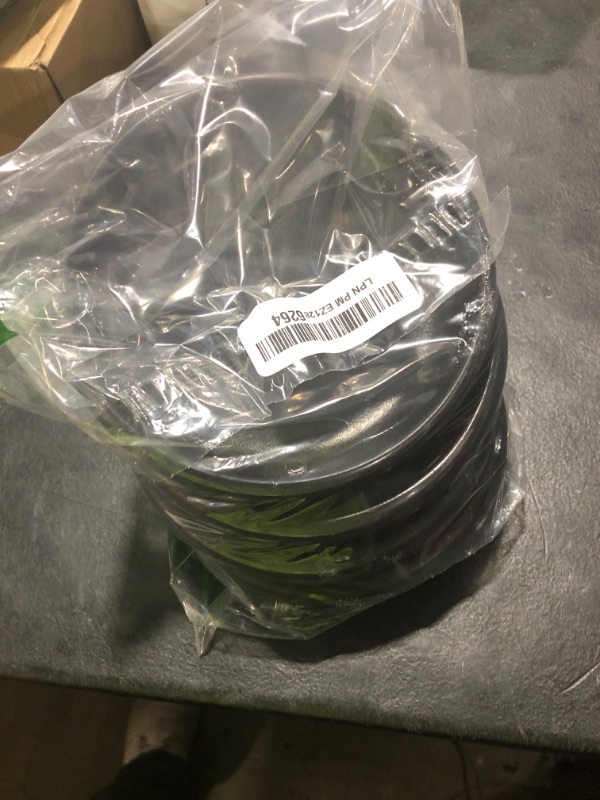 Photo 1 of Uaral Japanese Salad Plate,Black Plates and Bowls Set,Stoneware Black Plate Set,Appetizer Plates Set of 4,5.5 inch,14 oz(Texture Matte)