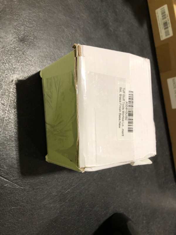 Photo 1 of Tuff Stuff Tools Mortise Lock Crystal Glass Door Knob Replacement Set, Brass Finish Base,