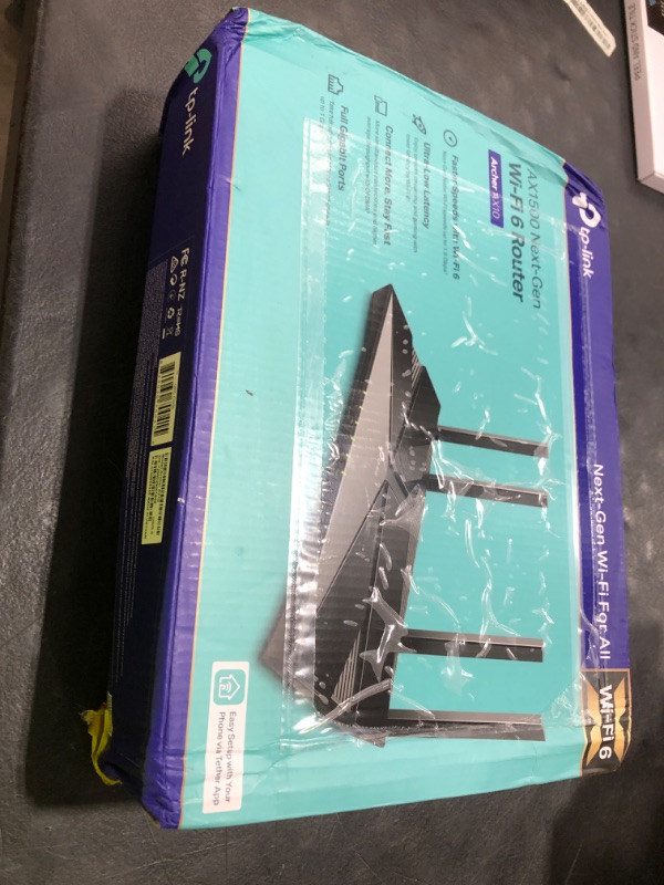 Photo 1 of TP-Link Smart WiFi 6 Router (Archer AX10) – 4 Gigabit LAN Ports, Dual Band 802.11AX Router, Beamforming, OFDMA, MU-MIMO, Parental Controls, Dual-Core 900MHz Processor, Works with Alexa
