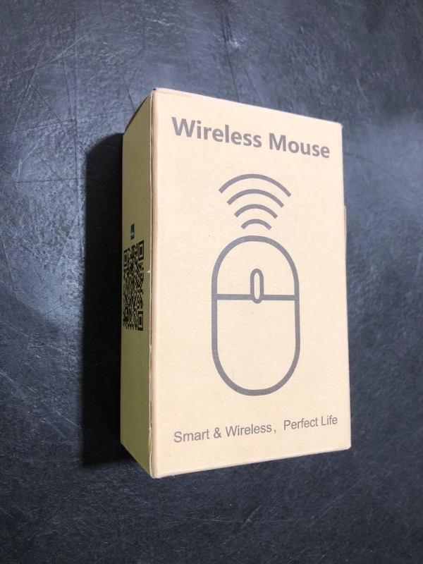 Photo 1 of KARFUN Wireless Mouse, Backlit LED Portable Slim Computer Mouse for Laptop, PC, Computer, MacBook, iPad, Chromebook, Notebook, 2.4G Rechargeable Wireless Mouse (Black) (Black-Transparent Nose)