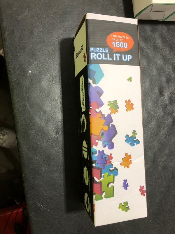 Photo 1 of Becko US Puzzle Mat Roll Up with Drawstring Storage Bag, Felt Rollup Mat for Easy Transport & Storage, Portable Puzzle Board Puzzles Saver Keeper for Jigsaw Puzzles Up to 1500 Pieces