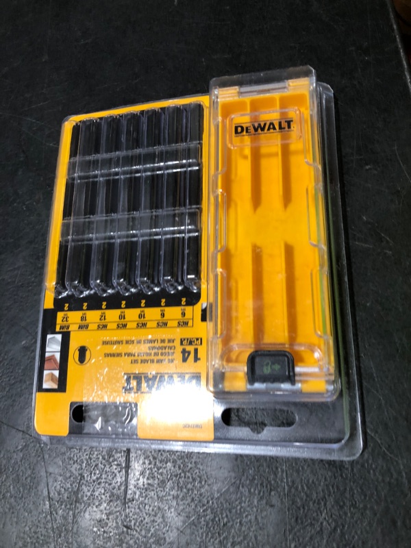 Photo 1 of DEWALT Jigsaw Blades Set with Case, T-Shank, 14-Piece (DW3742C)