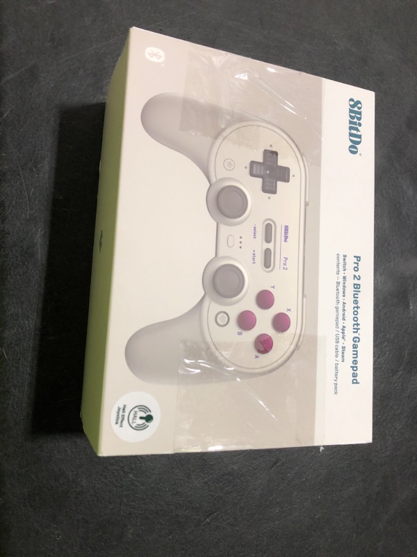 Photo 1 of 8Bitdo Pro 2 Bluetooth Controller for Switch/Switch 2, Hall Effect Joysticks, 2 Pro Back Paddle Buttons, Wireless Gaming Controller for Switch, PC, Android, and Steam Deck & Apple (G Classic Edition)