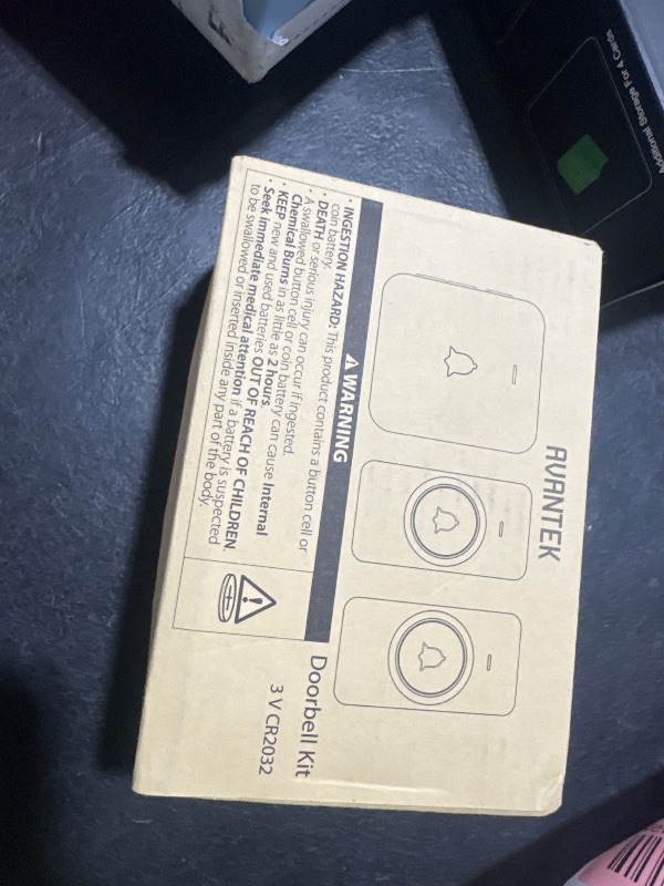 Photo 1 of AVANTEK Wireless Door Bell, CB-21 Mini Waterproof Wireless Doorbell Operating at Over 1000 Feet, 2 Remote Buttons Can Have Different Tones, 52 Melodies, CD Quality Sound and LED Flash