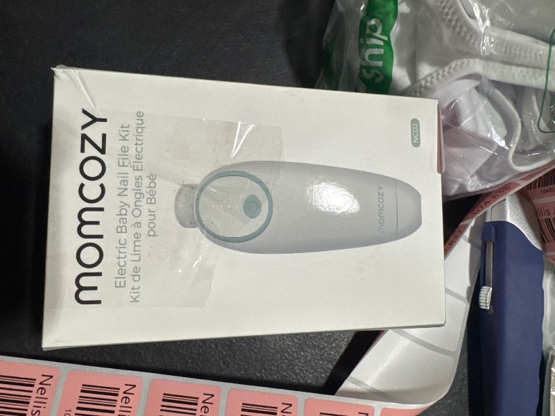 Photo 1 of Momcozy Baby Nail File Electric, Gentle Baby Nail Trimmer Electric Rechargeable, Baby Nail Clipper Electric, 7 Grinding Head Replacement Pads