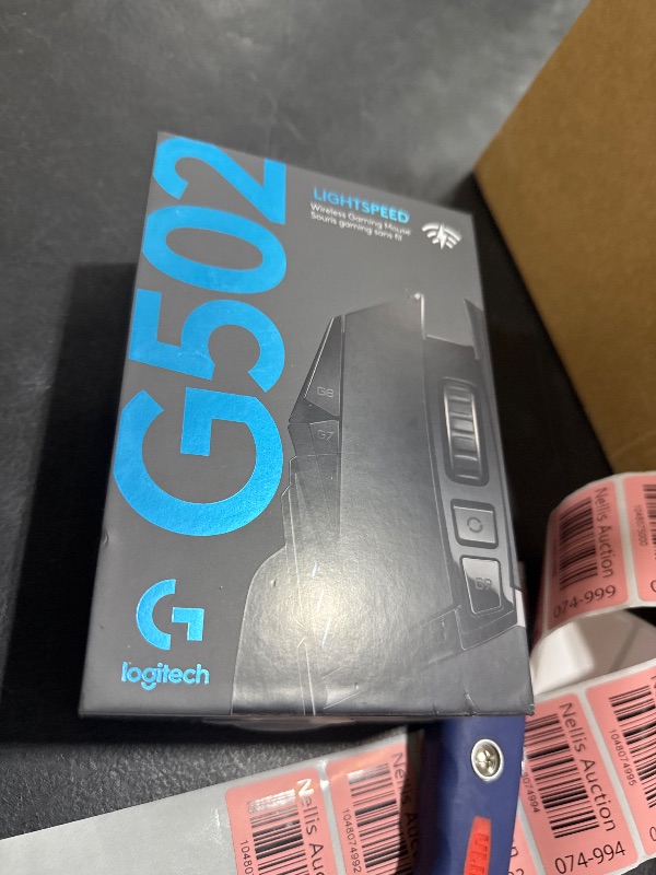 Photo 1 of Logitech G502 Lightspeed Wireless Gaming Mouse with Hero 25K Sensor, PowerPlay Compatible, Tunable Weights and Lightsync RGB - Black