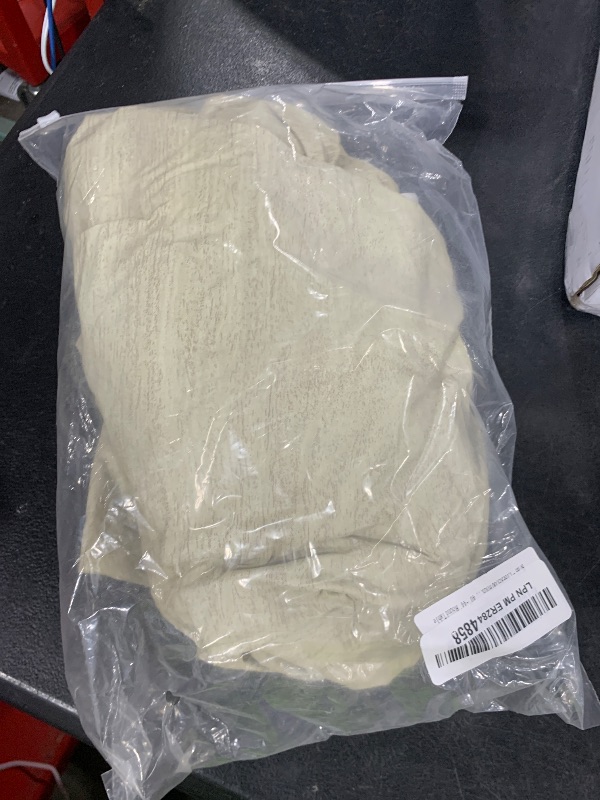 Photo 1 of LIBERECOO Round Vinyl Fitted Tablecloth with Flannel Backing Elastic Edge Table Cover Waterproof Stain-Resistant Wipeable Tablcloths Fits Round Tables