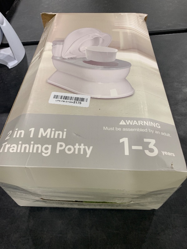 Photo 1 of CheerTry 2-in-1 Toddler Potty Training Toilet - Larger Potty Chair & Detachable Training Seat for Boys & Girls Ages 1-3 with Flushing Sound, Wipes Storage, Toilet Paper Holder