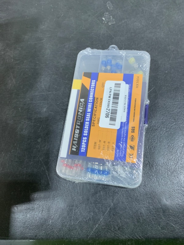 Photo 1 of haisstronica 120PCS Solder Seal Wire Connectors, Marine Grade Heat Shrink Butt Splice Connectors for Electrical, Stereo, Corrosion and Weatherproof