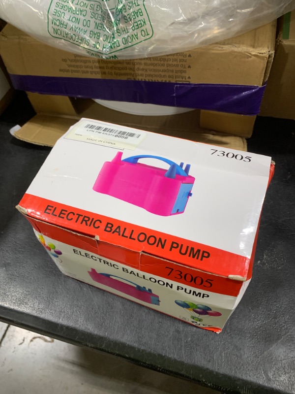 Photo 1 of IDAODAN Electric Balloon Pump, Portable Electric Balloon Blower Machine Balloon Air Pump Dual Nozzle110V 600W Balloon Inflator for Party Decorations