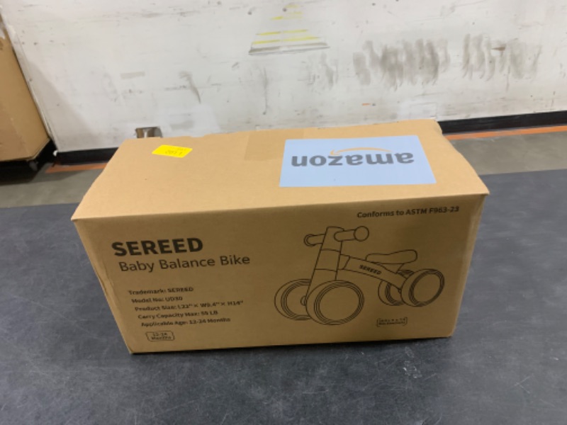 Photo 1 of SEREED Baby Balance Bike for 1-2 Year Olds - 4 Wheels, First Bike for Toddlers, Birthday Gift (Green)