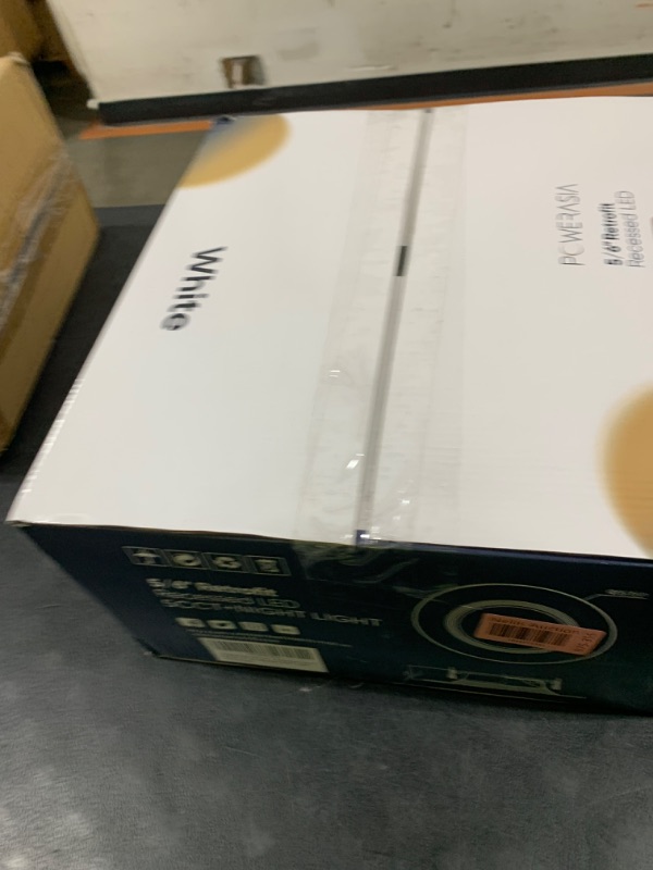 Photo 1 of POWERASIA 12 Pack 5/6 Inch LED Can Lights with Night Light, 5CCT Retrofit Recessed Lighting Selectable 2700K-6000K Dimmable, 12W=75W, 1200LM Downlight with Metal Smooth Trim - ETL and Energy Star