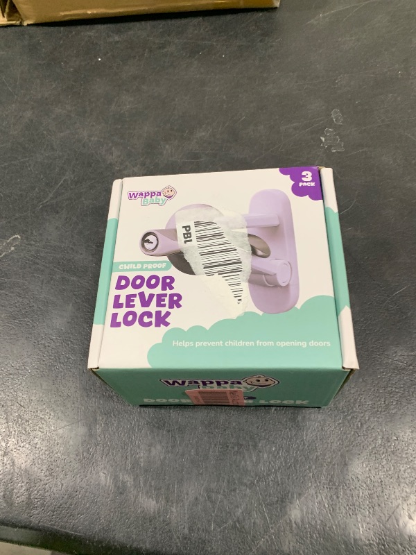 Photo 1 of Door Lever Lock (3 Pack) Prevents Toddlers from Opening Doors. 3.25" L * 1.5" W * 4.5" H Easy One Hand Operation for Adults. Durable ABS with 3M Adhesive Backing. Simple Install, No Tools Needed.