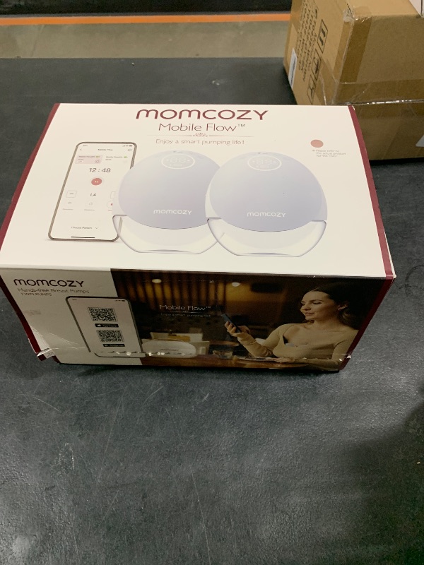 Photo 1 of Momcozy Breast Pump Hospital-Grade, Hands Free Breast Pump App with Leak-Proof DoubleFit Flange, Personalized Multi-Modes & 15 Levels, 2 Count