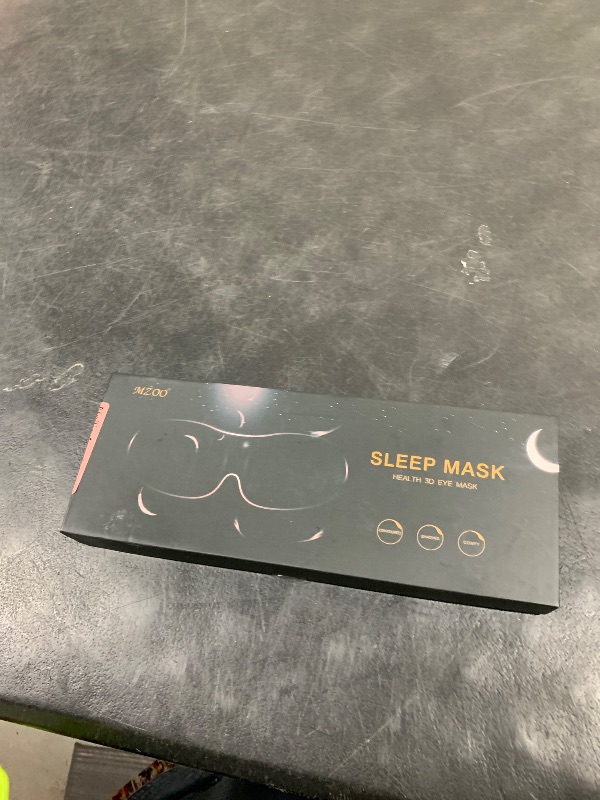 Photo 1 of MZOO Sleep Eye Mask for Side Sleeper Men Women, Zero Eye Pressure 3D Sleeping Mask, Light Blocking Patented Design Night Blindfold, Soft Eye Shade Cover for Travel, Black