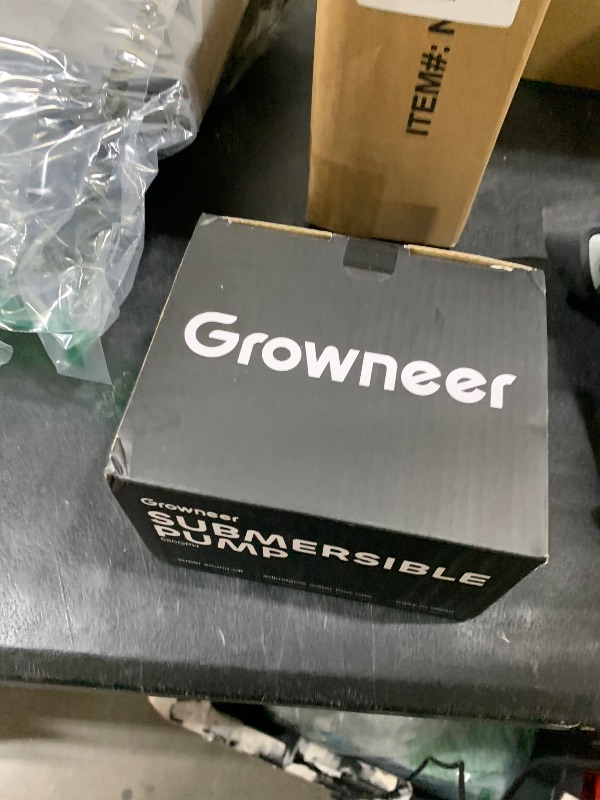 Photo 1 of GROWNEER 550GPH Submersible Pump 30W Ultra Quiet Fountain Water Pump, 2000L/H, with 7.2ft High Lift, 3 Nozzles for Aquarium, Fish Tank, Pond, Hydroponics, Statuary Black