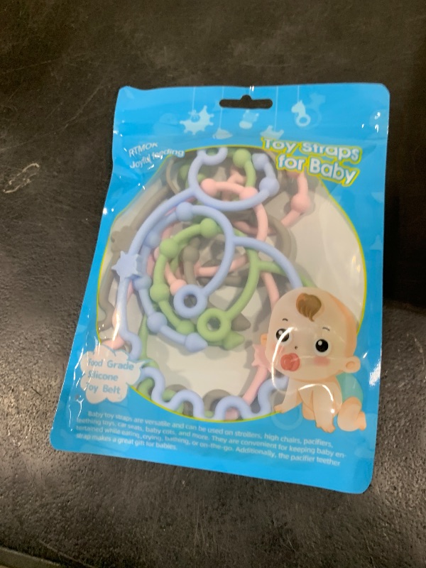 Photo 1 of Toy Straps for Baby,RTMOK Silicone Setpacifier Clip,Applies to Car Seat Toy,Teether Toy,High Chair,Stroller Accessories,Baby Toy Clips,Cribs,Rocking Chair