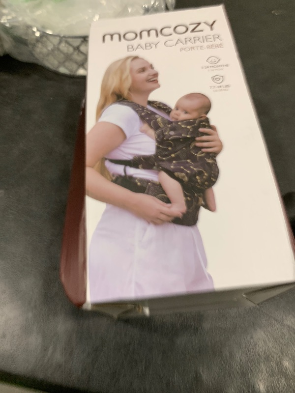Photo 1 of Momcozy Breathable Mesh Baby Carrier, Ergonomic and Lightweight Infant Carrier for 7-44lbs with Enhanced Lumbar Support, All Day Comfort for Hands-Free Parenting, Air Mesh-Black