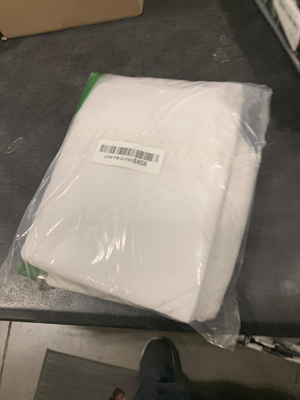 Photo 1 of Yoofoss Waterproof Bassinet Mattress Pad Cover 2 Pack Fit for Hourglass/Oval Bassinet Mattress, Baby Bassinet Mattress Protector for Boys and Girls 32X16in White