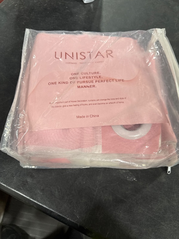 Photo 1 of UNISTAR 2 Panels Stars Blackout Curtains for Bedroom Girls Kids Baby Window Decoration Double Layer Star Cut Out Aesthetic Living Room Decor Wall Home Curtain,W52 x L63 Inches,Pink
